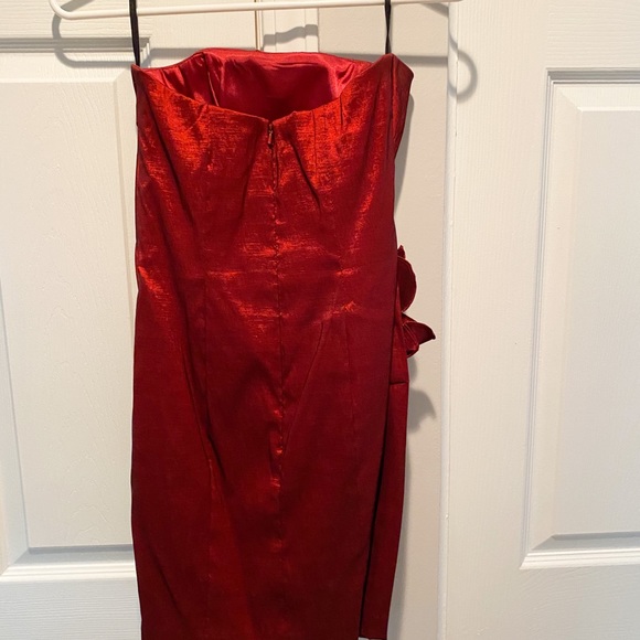 Jessica McClintok bodycon deep red dress - Picture 3 of 4